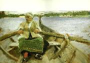 Anders Zorn kyrkfard painting